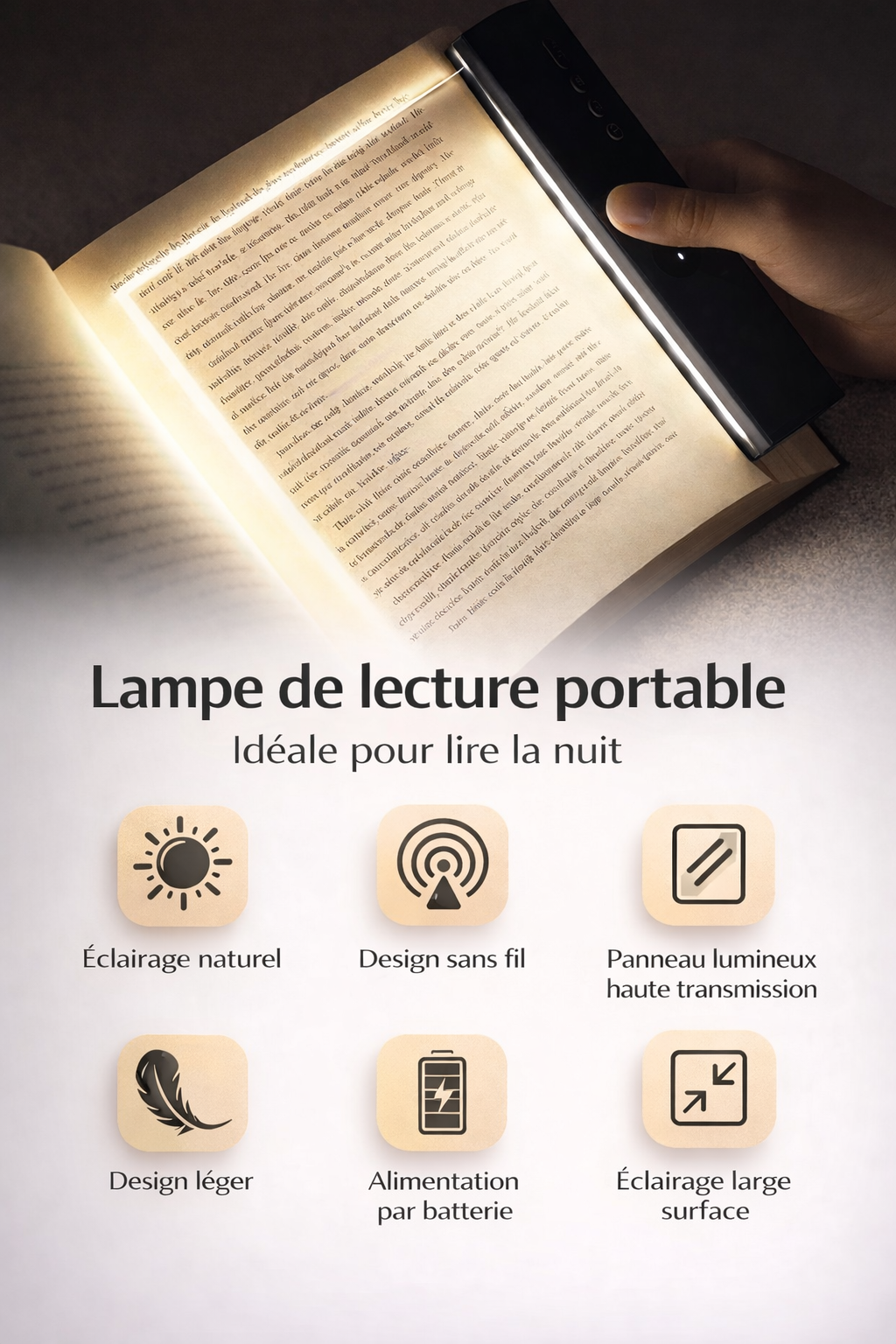 Lumiread™ – Panneau lumineux pour lire sans fatigue